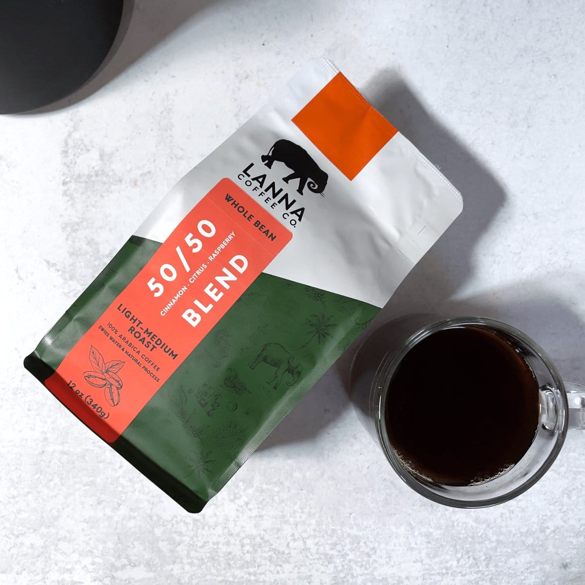 
                  
                    50/50 Half - Caf Blend - Whole Bean - 12 oz - Lanna Coffee Co.
                  
                