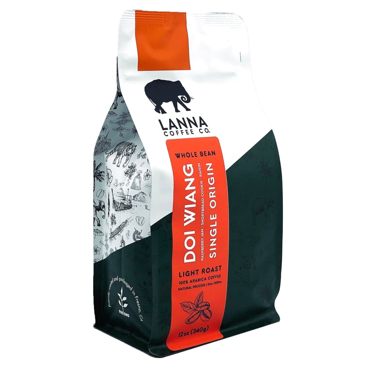 Doi Wiang Natural - 12 oz - Whole Bean - Lanna Coffee Co.