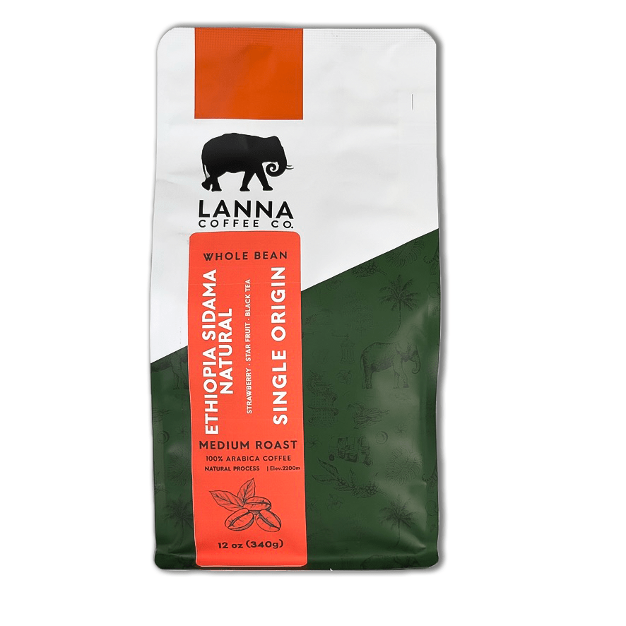 Ethiopia Sidama Natural - 12 oz - Whole Bean - Lanna Coffee Co.