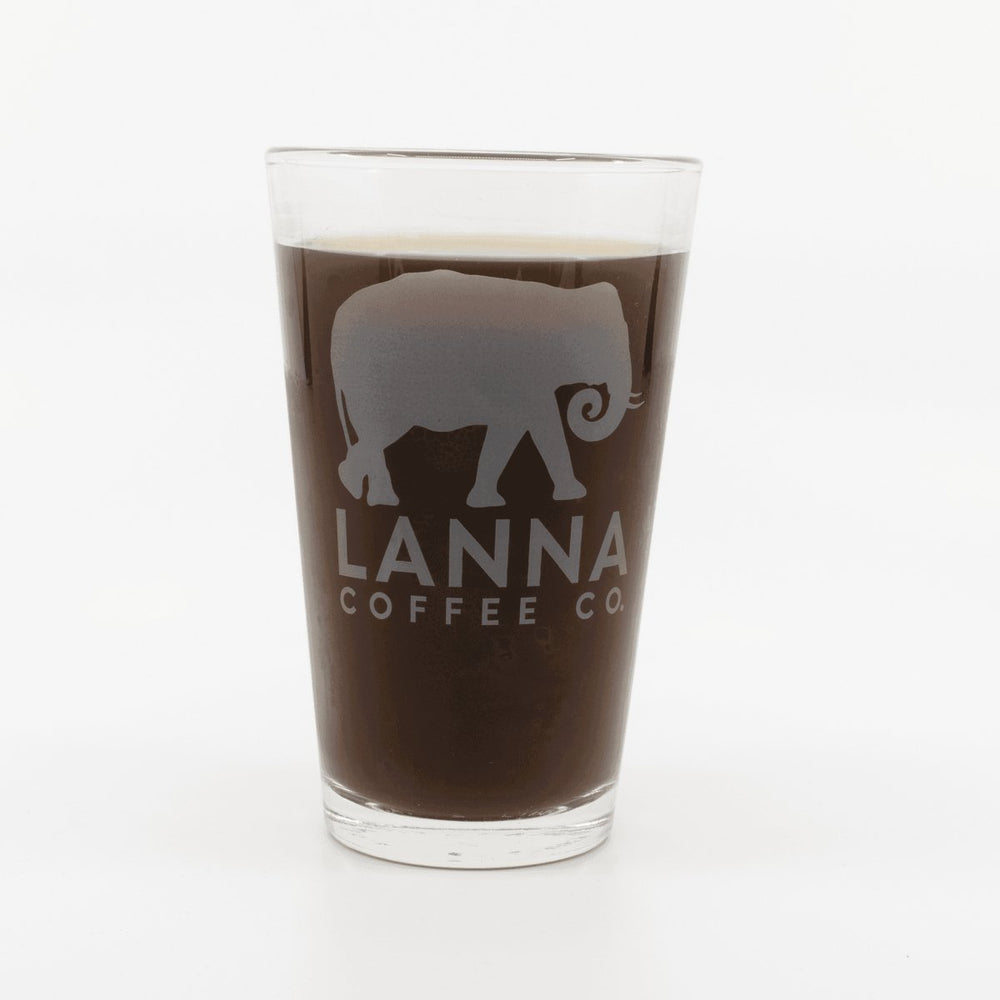 Lanna Coffee Etched Glass - Lanna Coffee Co.