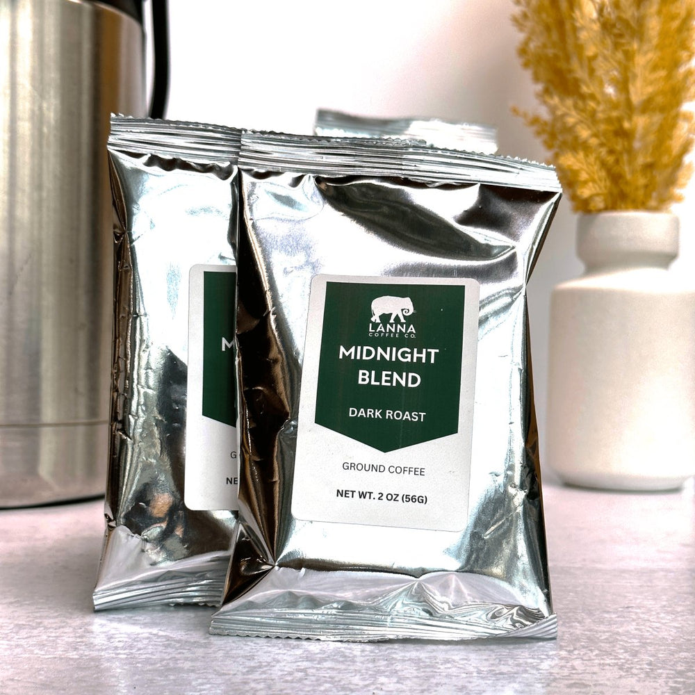 
                  
                    Midnight Blend Pre - Ground Coffee Packets - Lanna Coffee Co.
                  
                