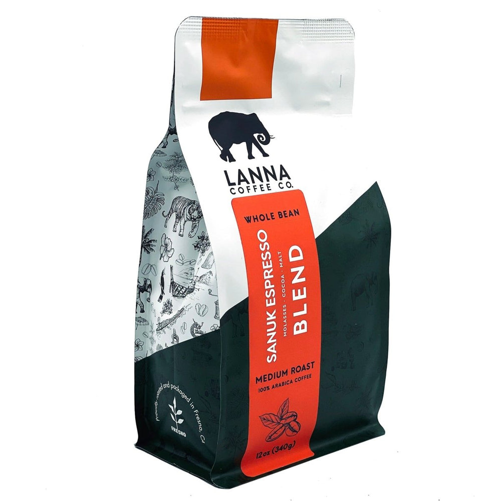 Sanuk Espresso - Lanna Coffee Co.12 ozWhole Bean